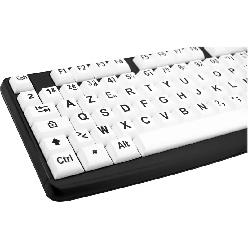 Geemarc KBSV3 USB-Tastatur, Deutsches Layout (QWERTZ), Weiß