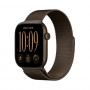 Apple Watch Series 12 GPS + Cellular 42mm dunkelbronzene Aluminiumhülle mit dunkelbronzener Milanese Loop