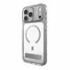 Zagg Santa Cruz Snap Metallic Hülle mit Ständer für iPhone 18 Pro Max / 17 Pro Max, Silber