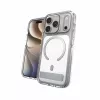 Zagg Santa Cruz Snap Metallic Hülle mit Ständer für iPhone 18 Pro / 17 Pro, Silber