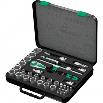 Wera 8100 SC 4 Zyklop Umschaltknarren-Set, 1/2 Zoll, 38 Stk. (05003647001)