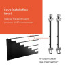 Vogel's INT 8233 dvLED Video Wall Halterung für LG LSCB Serie, Schwarz