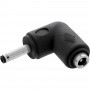 InLine® DC-Adapter, 3,5 x 1,35 mm, Stecker/Buchse, gewinkelt, schwarz