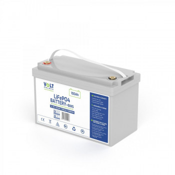 Volt Polska LiFePO4 Lithium-Eisenphosphat-Akku 12V 100Ah, 100A