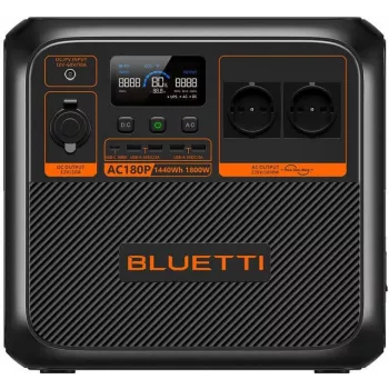 Bluetti AC180P Tragbare Powerstation, LiFePO4, 36000 mAh, 1800 W, 16 kg