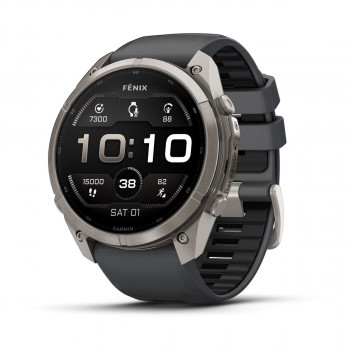 Garmin Fenix 9 Pro – 51mm Titan mit Graphit/Schwarzem Silikonarmband Smartwatch