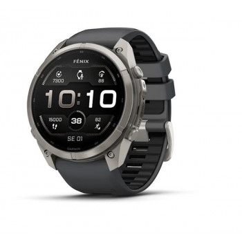 Garmin Fenix 9 Pro – 51mm Titan mit Graphit/Schwarzem Silikonarmband Smartwatch