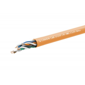 LANVIEW Cat 6 U/UTP LSZH B2ca Massiv Netzwerkkabel