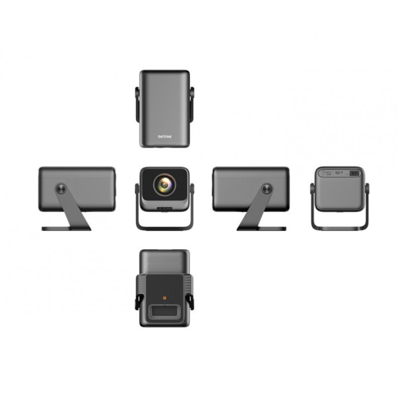 Philips NeoPix 760 Smart-Projektor, Full HD 1920x1080, 800 ANSI-Lumen, WLAN, Schwarz