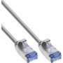 InLine Slim Cat6a U/FTP Patchkabel RJ45, 1 m, Grau