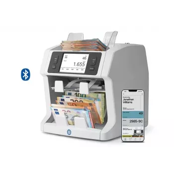 Safescan 2985-SC Banknotenzähler, 2 Fächer, 7-fach Verifizierung