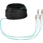EFB-Elektronik OM3 Trunk-Kabel U-DQ(ZN)BH, 4 Fasern, 1x4 LC-LC, 30 m, Dca, LSZH (O8303S30OM3)