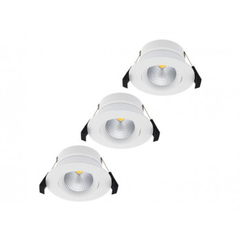 Shelly PbS Hilux DS8 Smart LED-Einbau-Spotlight, 3er-Pack, 2200-6500K, CRI95, 600 lm, Bluetooth, Wi-Fi, Weiß