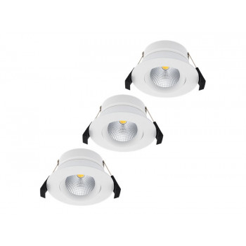 Shelly PbS Hilux DS8 Smart LED-Einbau-Spotlight, 3er-Pack, 2200-6500K, CRI95, 600 lm, Bluetooth, Wi-Fi, Weiß