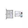 magnetoplan CC Schaukasten, 4 x DIN A4, für Außen- und Innenbereich, stoßfestes Acryl-Sicherheitsglas (1216000)