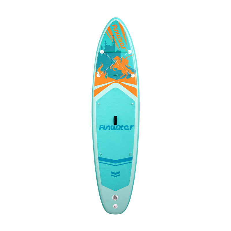 Funwater Aufblasbares SUP Paddleboard 3,5 m, Türkis (SUPFW70A)