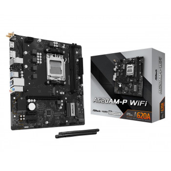 ASRock A620AM-P WIFI Mainboard, AMD A620A, Sockel AM5, microATX