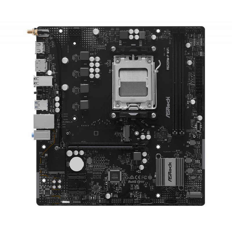 ASRock A620AM-P WIFI Mainboard, AMD A620A, Sockel AM5, microATX