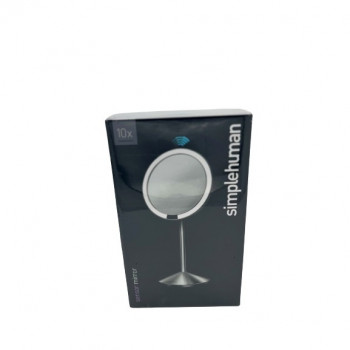 simplehuman Faltspiegel mit Sensor, 12 cm, wiederaufladbar, gebürsteter Edelstahl