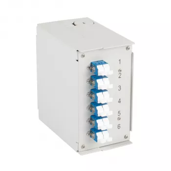 EFB Elektronik Hutschienenbox OS2 G652D, 12x LC Pigtail, 6x LC-Duplex-Kupplung (BHS70921.12)