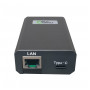 Microconnect POEINJ-60W-USBC Gigabit-PoE-Injektor, IEEE 802.3af/802.3bt, 100 m, schwarz