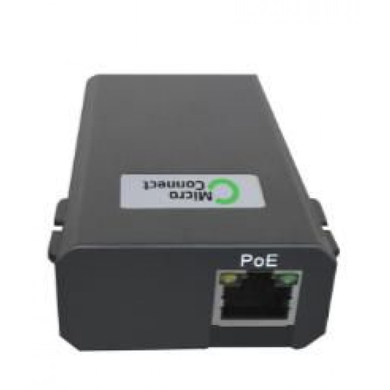 Microconnect POEINJ-60W-USBC Gigabit-PoE-Injektor, IEEE 802.3af/802.3bt, 100 m, schwarz