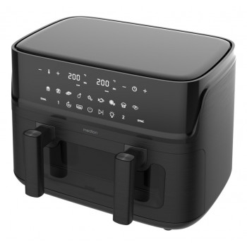Medion Life P25 XXL Flex M MD 100057 Heißluftfritteuse, Schwarz (50079785)