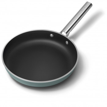 Smeg FPF2802EGM Bratpfanne, 28 cm, Keramik, Edelstahlgriff, Smaragdgrün