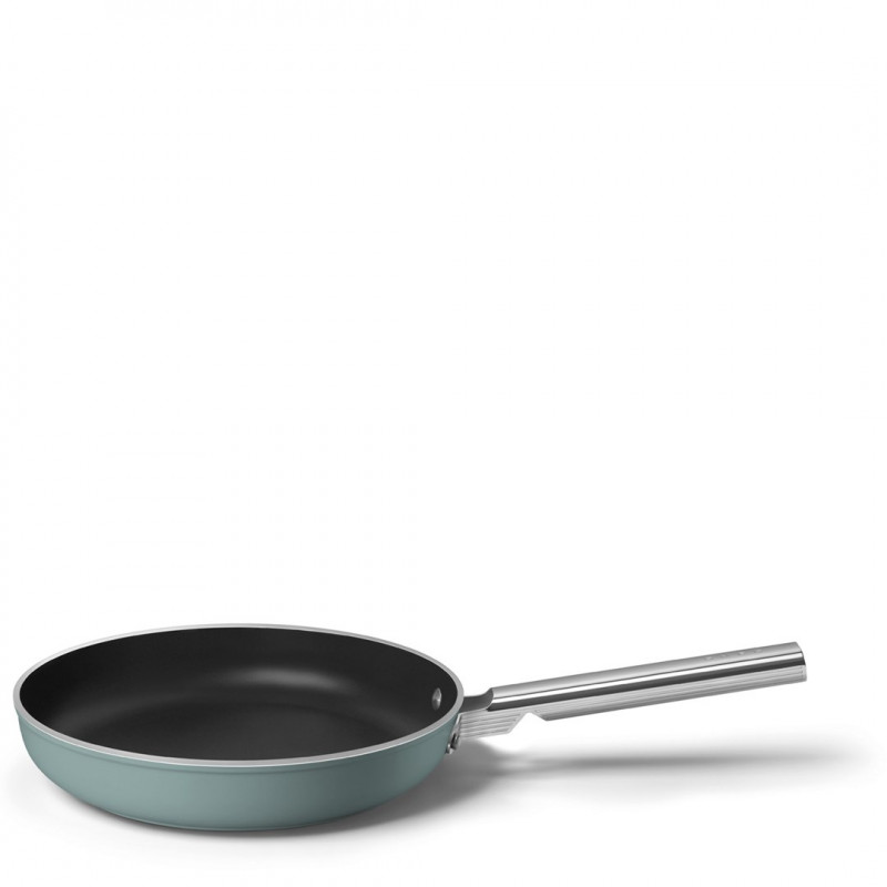 Smeg FPF2802EGM Bratpfanne, 28 cm, Keramik, Edelstahlgriff, Smaragdgrün