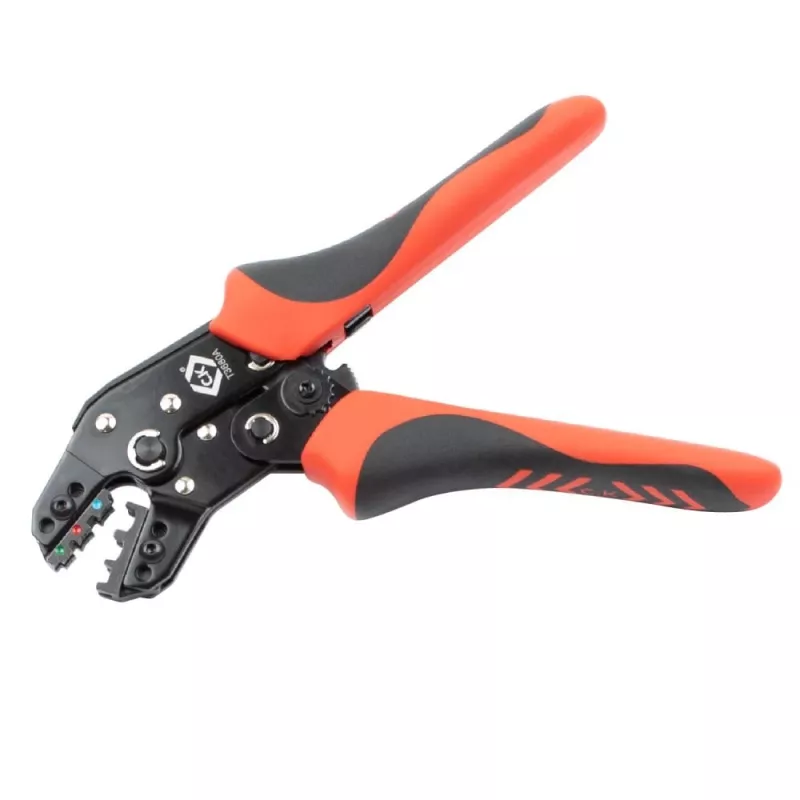 C.K Tools T3680A Crimpzange für isolierte Kabelverbinder, 0,25-2,5 mm²
