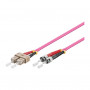 GoodConnections LWL-Patchkabel SC auf ST, OM4 Duplex, 1 m, LSZH