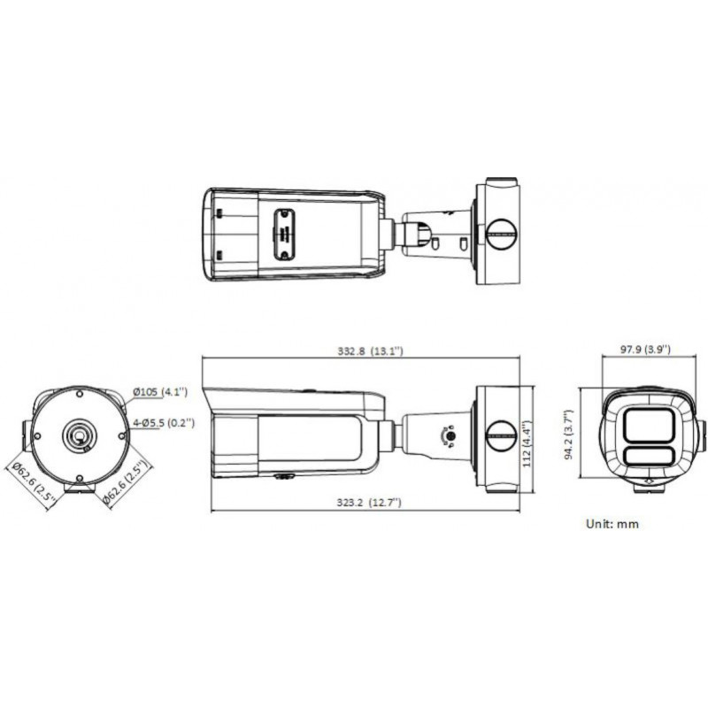 Hikvision DS-2CD2643G2-LIZS2U(2.8-12mm) PL IP-Überwachungskamera, 4 MP