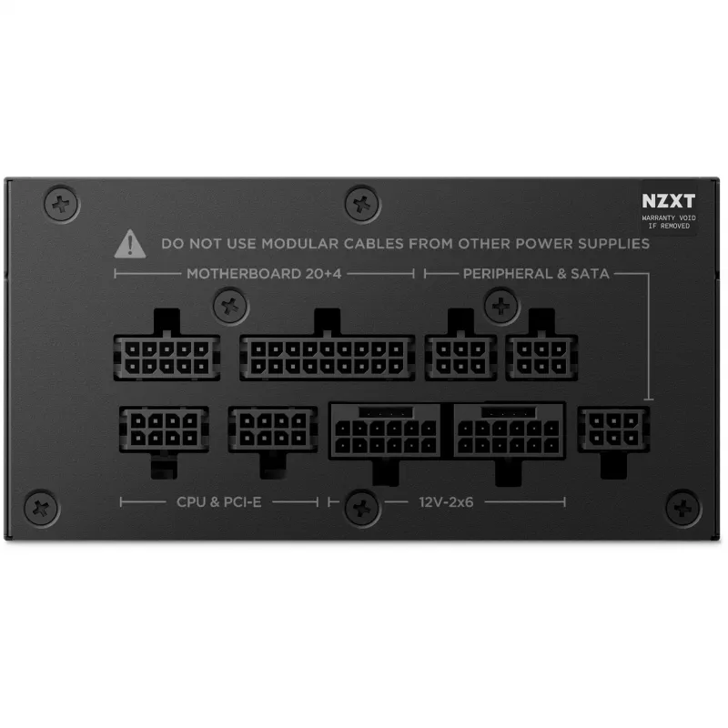 NZXT C850 SFX 850 W Netzteil, Schwarz, 1x 12-Pin High Power GPU, 3x PCIe, Kabelmanagement (PS-8G1BB-EU)