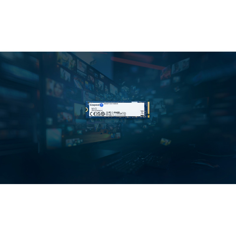 Kingston NV3 500GB M.2 2280 PCIe 4.0 x4 NVMe Interne SSD (SNV3S/500GBK)