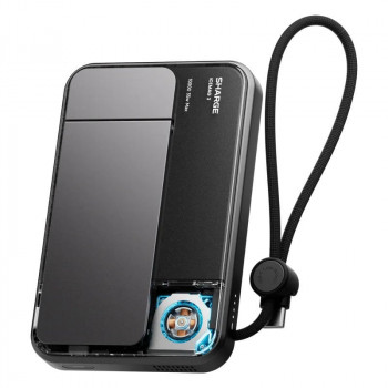 SHARGE ICEMAG 3 Powerbank, 10.000 mAh, 25 W Qi2, 35 W USB-C, schwarz