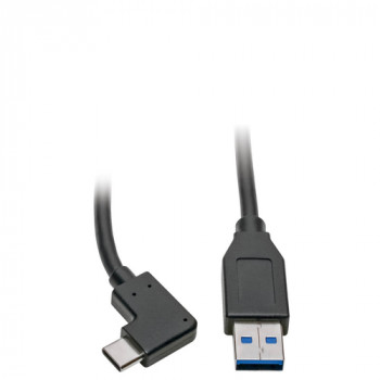 Eaton USB-C-auf-USB-A-Kabel, gewinkeltes USB-C, USB 3.2 Gen 1, 0,91 m, Schwarz