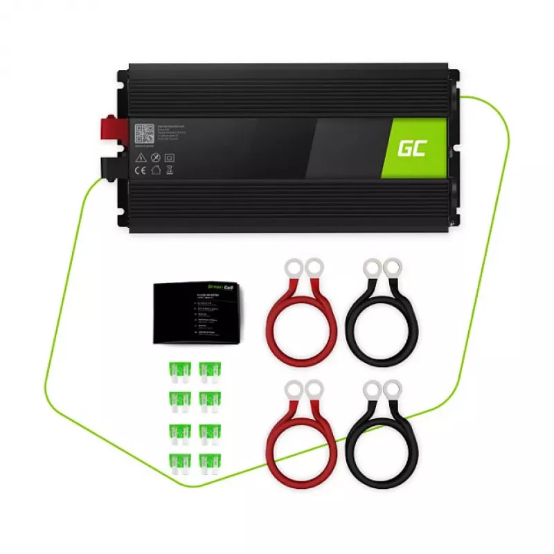 Green Cell Spannungswandler 24 V auf 230 V, 3000 W/6000 W, modifizierte Sinuswelle (INV27)