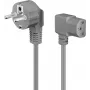 DSIT Netzkabel Schuko auf IEC C13, 2 m, Grau