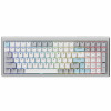 Ducky Cushion 98 Gaming-Tastatur, 96%, US-Layout (ANSI), Shush Red Switches - Silber (DKCUS2598-DSUSPHCC4S1)