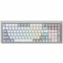 Ducky Cushion 98 Gaming-Tastatur, 96%, US-Layout (ANSI), Shush Green Switches - Silber (DKCUS2598-DDUSPHCC4S1)