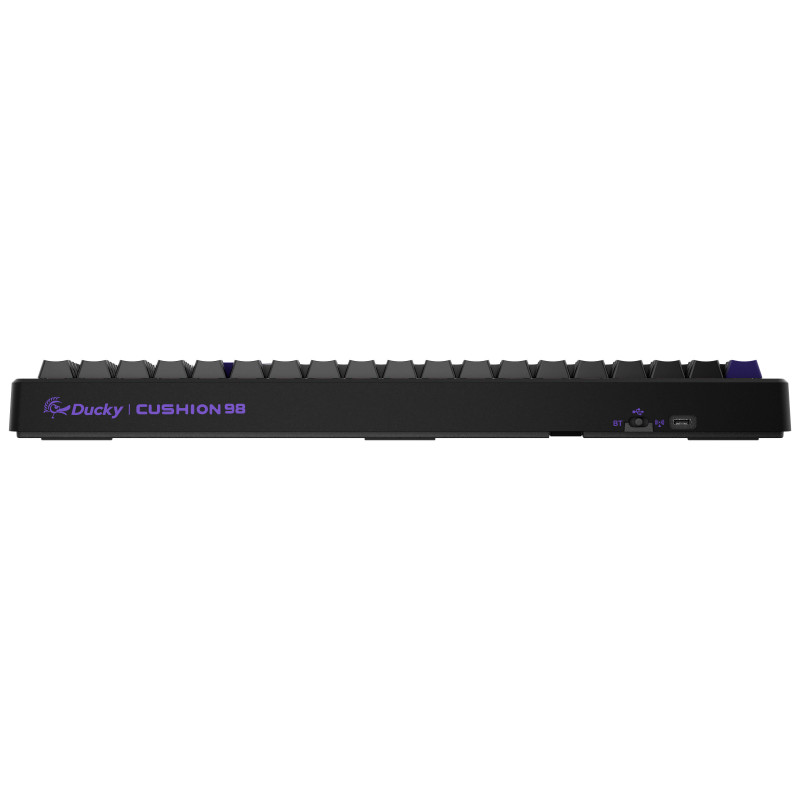 Ducky Cushion 98 Gaming-Tastatur, 96%, US-Layout (ANSI), Shush Green Switches – Mattschwarz