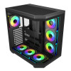 FSP U580 ARGB ATX Ultra Tower Gaming-Gehäuse – Schwarz
