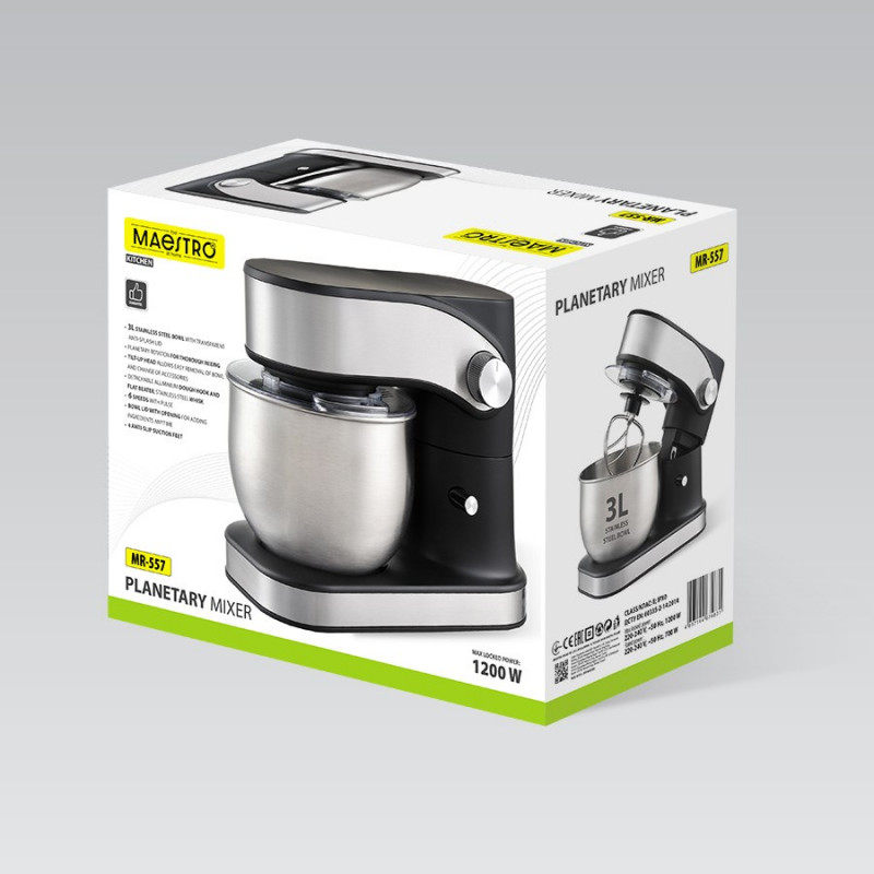 MEO MR-557 MAESTRO Planetenrührmaschine, 3-l-Schüssel, 1200 W