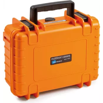 B&W 1000/O/SI Werkzeugkoffer, Orange, Polypropylen (PP), staubdicht, wasserdicht, 248,92 x 175,26 x 93,98 mm