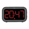 TFA Dostmann Bingo Hybrid digitaler Wecker, LCD/LED-Display, Schwarz/Anthrazit, 60.2048.01