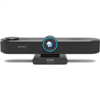 Port Designs Konferenzkamera 4K Auto-Framing All-in-One-Kamera mit Mikrofon und Lautsprecher (902005)