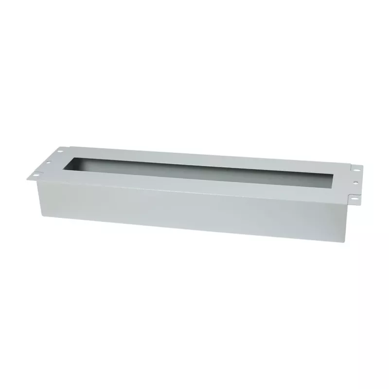 Allnet 19 inch 3U DIN-Schienenpanel für Leitungsschutzschalter, Tiefe 61 mm, Frontmontage, Hellgrau (ALL-S0002257)