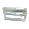 Allnet 19 inch 3U DIN-Schienenpanel für Leitungsschutzschalter, Tiefe 61 mm, Frontmontage, Hellgrau (ALL-S0002257)