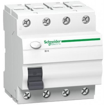 Fehlerstrom-Schutzschalter K60 25A 4-polig 30mA Typ AC A9Z05425, Schneider