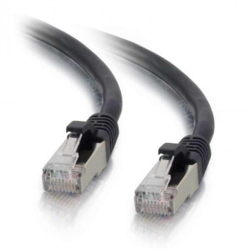 Mercodan Cat6a S/FTP Patchkabel RJ45, 25 m, Schwarz